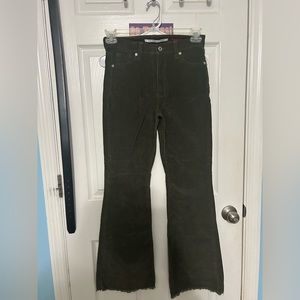 Green Flare Jeans